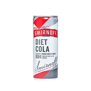 Smirnoff No. 21 Vodka and Diet Cola Ready to Drink 5% vol 250ml
