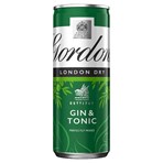 Gordon's London Dry Gin with Tonic 250ml Ready to Drink Premix Can