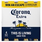 Corona Extra Premium Lager Beer Bottles 4x330ml
