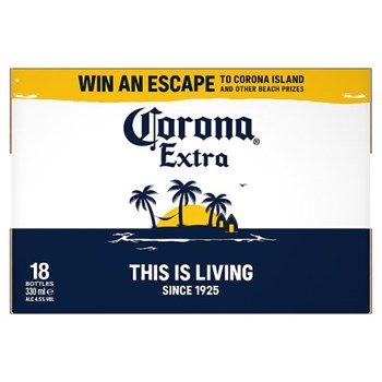 Corona Extra Premium Lager Beer Bottles 18x330ml