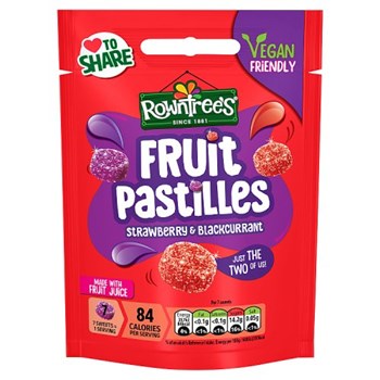 Rowntree's Strawberry & Blackcurrant Fruit Pastilles 143g