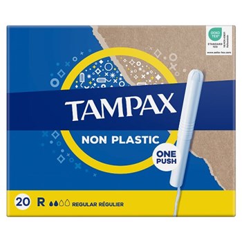 Tampax Regular Tampons With Cardboard Applicator 20 Count