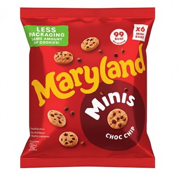 Maryland 6 Minis Choc Chip 118.8g