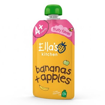 Ella's Kitchen Organic Bananas and Apples Baby Pouch 4+ Months 120g