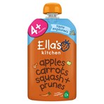 Ella's Kitchen Organic Butternut Squash Carrots Apples + Prunes Pouch 4M+ 120g