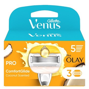Gillette Venus Pro ComfortGlide Coconut Scented Women’s Blades 3 Refill Blades