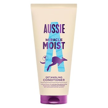 Aussie Miracle Moist Detangling Conditioner 200ml. Moisturising Formula to Revive Dry Hair