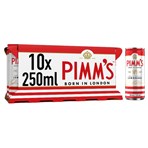 Pimm's no1 and Lemonade Ready to Drink premix 5.4% vol 10x250ml Can