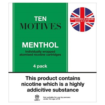 10Motives Menthol Refills 16mg (4's pack)
