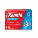 Rennie Peppermint 72 Chewable Tablets