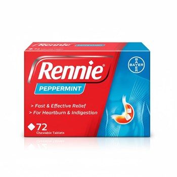Rennie Peppermint 72 Chewable Tablets