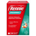 Rennie Spearmint 24 Chewable Tablets