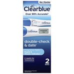 Clearblue Pregnancy Test Double-Check & Date Combo Pack, 2 Tests