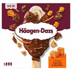 Häagen-Dazs 3 Chunky Salted Caramel Ice Cream Bars 204g