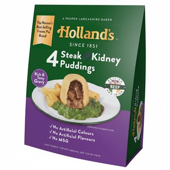 Holland's 4 Steak & Kidney Puddings