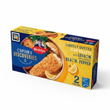 Birds Eye Captain's Discoveries 2 Lightly Dusted Fish Fillets with Lemon & Cracked Black Pepper 280g