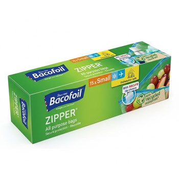 Bacofoil Zipper 15 Small All Purpose Bags