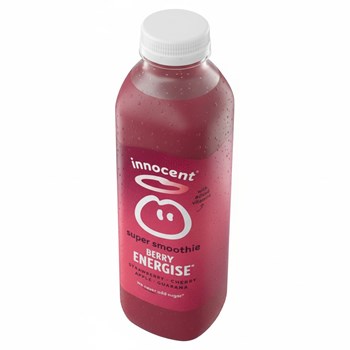innocent Berry Energise, Strawberry, Cherry, Apple & Guarana Super Smoothie 750ml