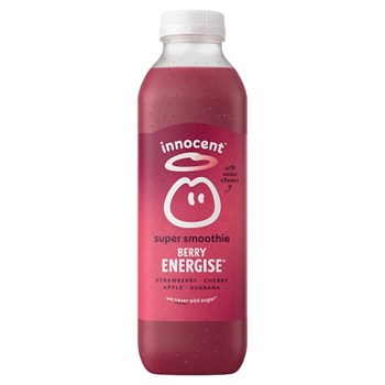innocent Berry Energise, Strawberry, Cherry, Apple & Guarana Super Smoothie 750ml