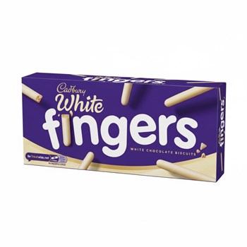Cadbury Fingers Crossed White Chocolate Biscuits 114g