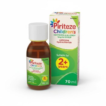 Piriteze Children’s Hayfever & Allergy Syrup 2 years+, 70ml