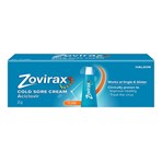 Zovirax Cold Sore Treatment Cream, Tube 2g