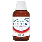 Corsodyl Medicated Antibacterial Mouthwash Fresh Mint, Alcohol Free, 300ml
