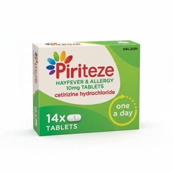 Piriteze Hayfever & Allergy Antihistamine Tablets, 14s