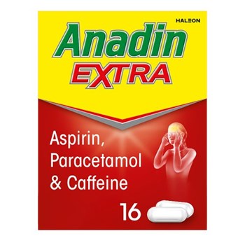 Anadin Extra Aspirin, Paracetamol, & Caffeine Caplets, 16s