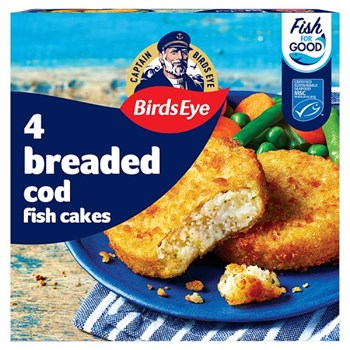 Birds Eye 4 Breaded Cod Fish Cakes 198g