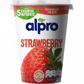 Alpro Strawberry Dairy Free Soya Yoghurt Alternative 500g