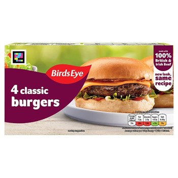 Birds Eye Classic Beef Burgers with Onion 227g