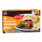Birds Eye 4 Shortcrust Chicken Pies 620g