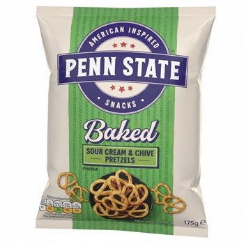 Penn State Baked Sour Cream & Chive Flavour Pretzels 175g