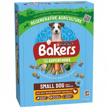 BAKERS Superfoods Small Dog Chicken Dry Dog Food 1.1kg