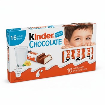 Kinder Small Chocolate Bars Multipack 16 x 12.5g (200g)
