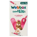 Webbox Lick-e-Lix with Salmon 5 x 15g (75g)