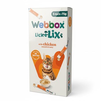 Webbox Lick-e-Lix with Chicken 5 x 15g (75g)