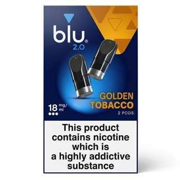 blu 2.0 Golden Tobacco Vape Pods 18mg/ml 2 x 1.9ml