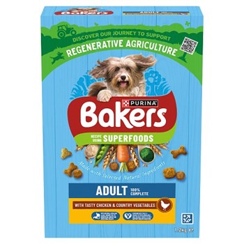 BAKERS Superfoods Chicken with Vegetables Dry Dog Food 1.2kg