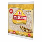 Mission Wheat & White Tortilla Wraps 6 Pack