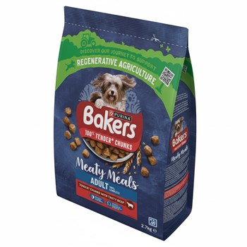 BAKERS Meaty Meals Beef Dry Dog Food 2.7kg