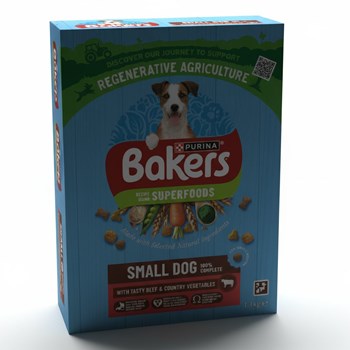 BAKERS Superfoods Small Dog Beef Dry Dog Food 1.1kg