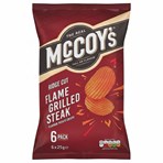 McCoy's Flame Grilled Steak Flavour Potato Crisps 6 x 25g