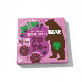 Bear Real Fruit Yoyos Brilliant Blackcurrant 5 x 20g
