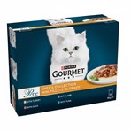 GOURMET Perle Chef's Collection Mini Fillets in Gravy Wet Cat Food 12x85g