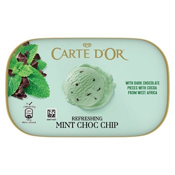 Carte D'or  Ice Cream Tub Refreshing Mint Choc Chip 900 ml 