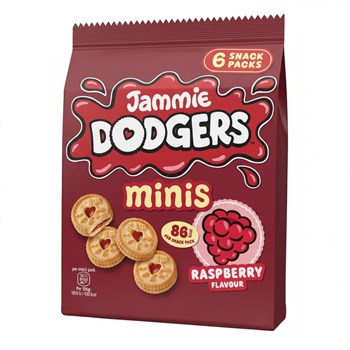 Jammie Dodgers Minis Raspberry Flavour 120g (6 x 20g)