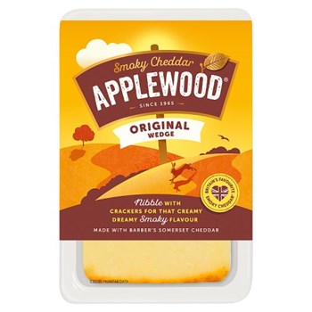 Applewood Smoke Flavoured Cheddar Cheese Wedge 185g
