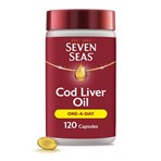 Seven Seas Cod Liver Oil One-A-Day Omega-3 Fish Oil & Vitamin D, 120 Capsules, 4 Months Supply